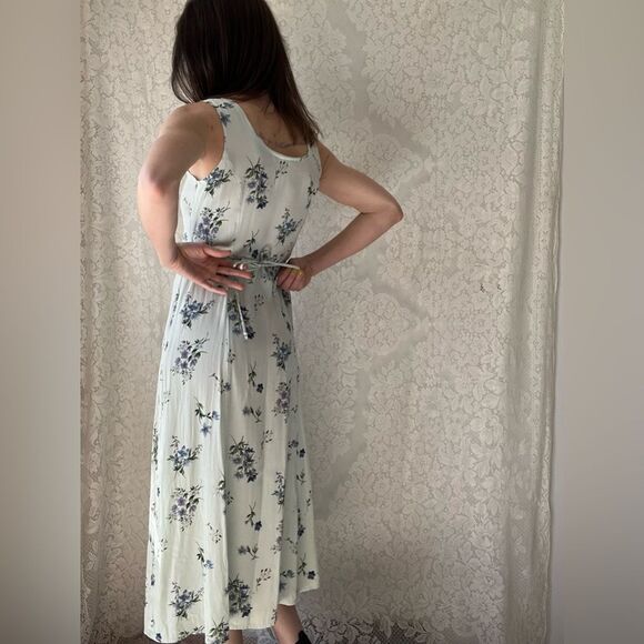 Y2K Maurice’s Mint Green Floral Dress & Sweater Set Cottagecore Garden Party - Picture 10 of 16